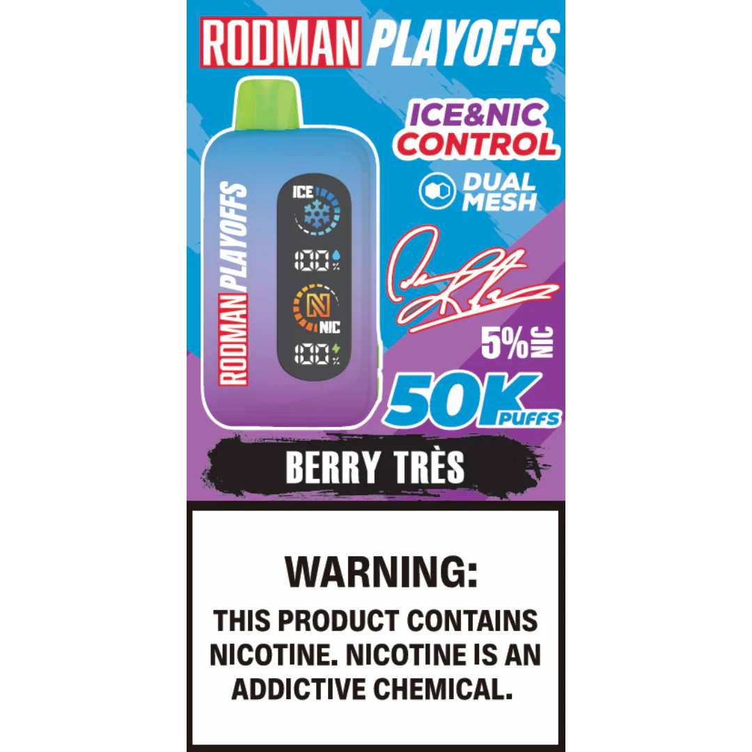 Vary Berry (Berry Tres) RODMAN Playoffs 50K Puffs Disposable Vape - Image 2