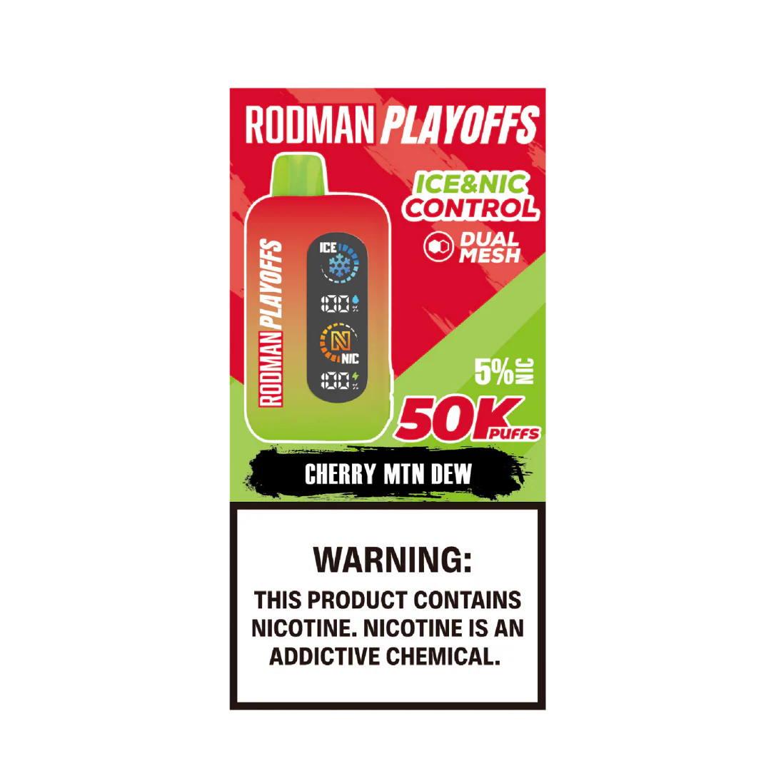 Cherry MTN Dew RODMAN Playoffs 50K Puffs Disposable Vape - Image 2