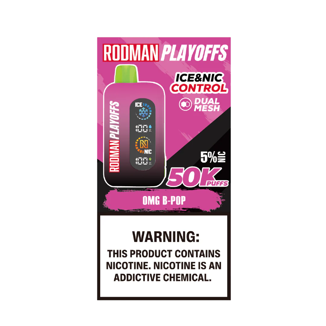 OMG B-Pop RODMAN Playoffs 50K Puffs Disposable Vape - Image 2
