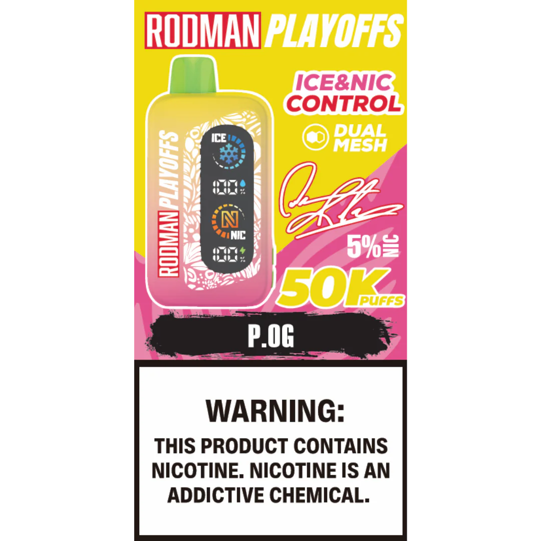 POG RODMAN Playoffs 50K Puffs Disposable Vape - Image 2
