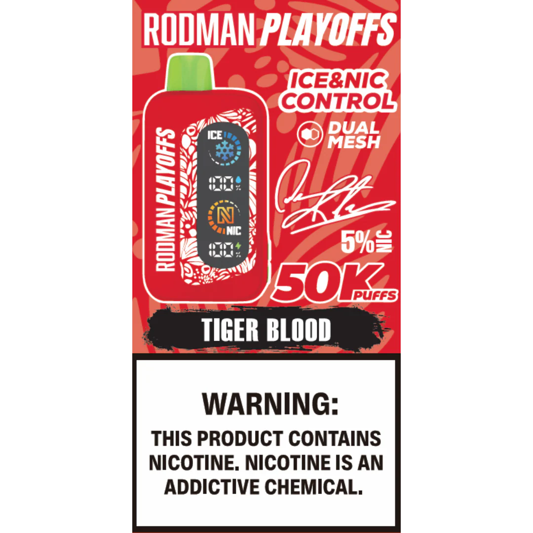 Tiger Blood RODMAN Playoffs 50K Puffs Disposable Vape - Image 2