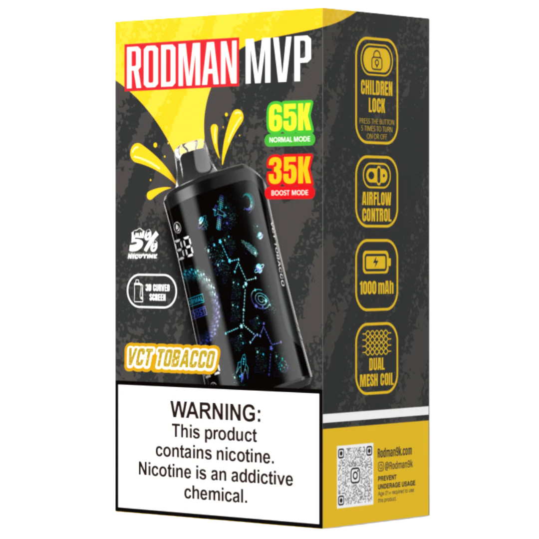 VCT Tobacco RODMAN MVP 65K Puffs Disposable Vape